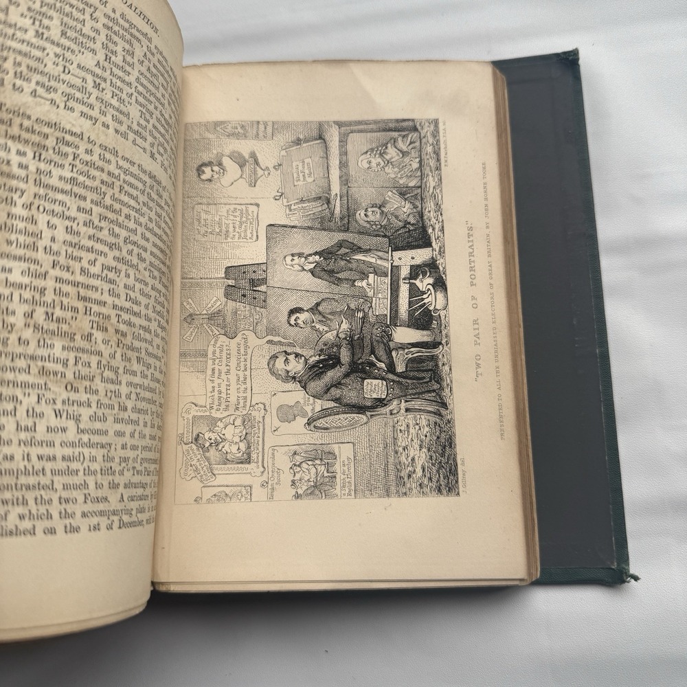 CARICATURE HISTORY OF THE GEORGES - THOMAS WRIGHT - illustrated Antique HB 1876 - Picture 10 of 14
